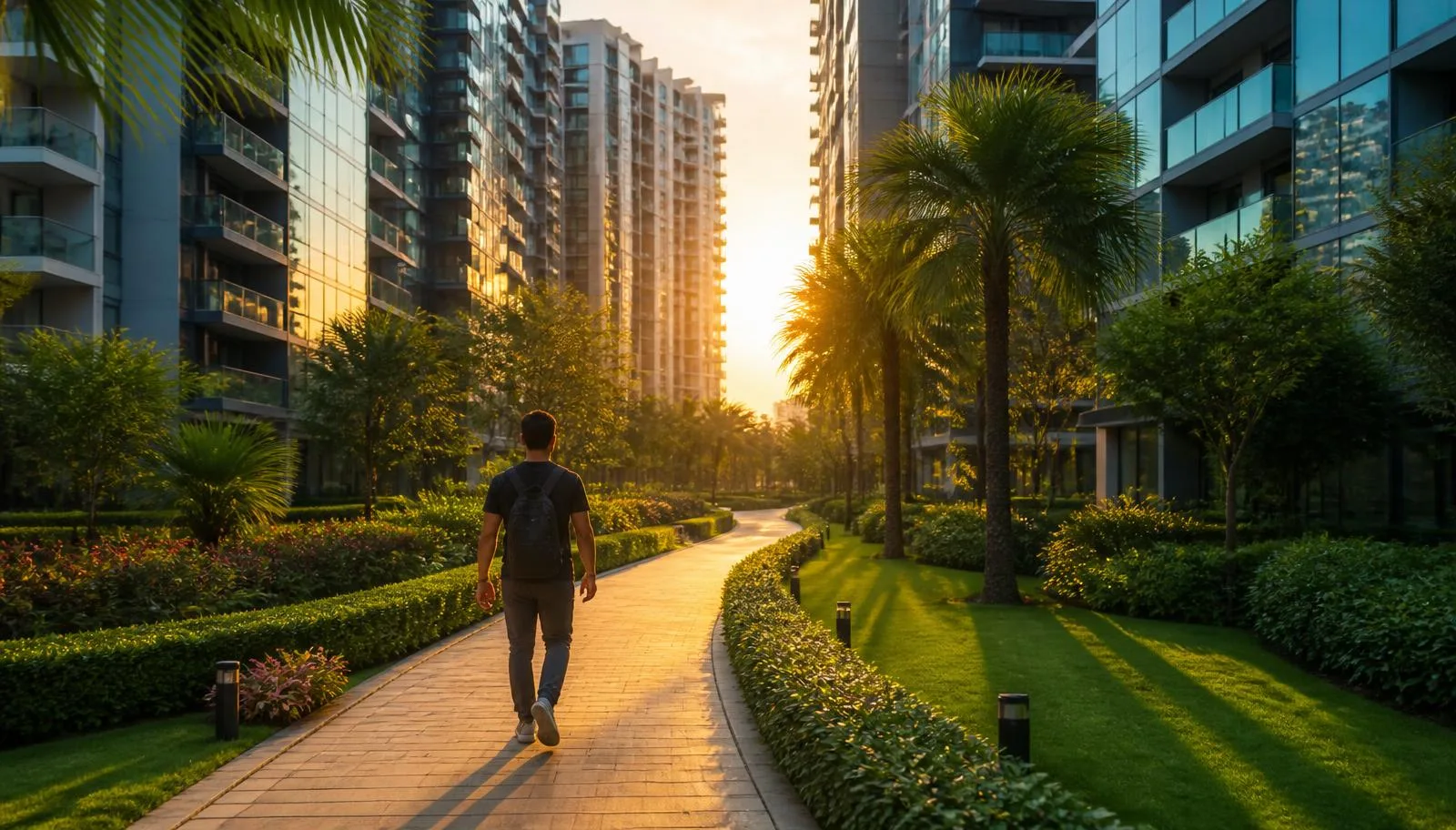 Green landscaped life at Park Titan